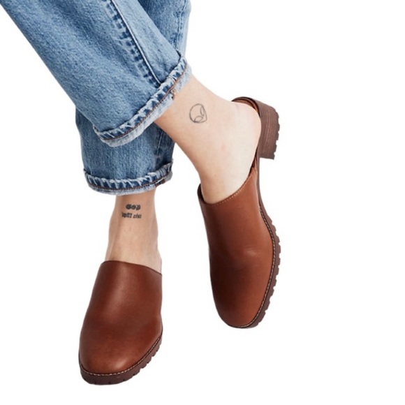 Madewell Brown Leather Mules - Picture 1 of 14